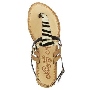 Zebra Strap Sandals